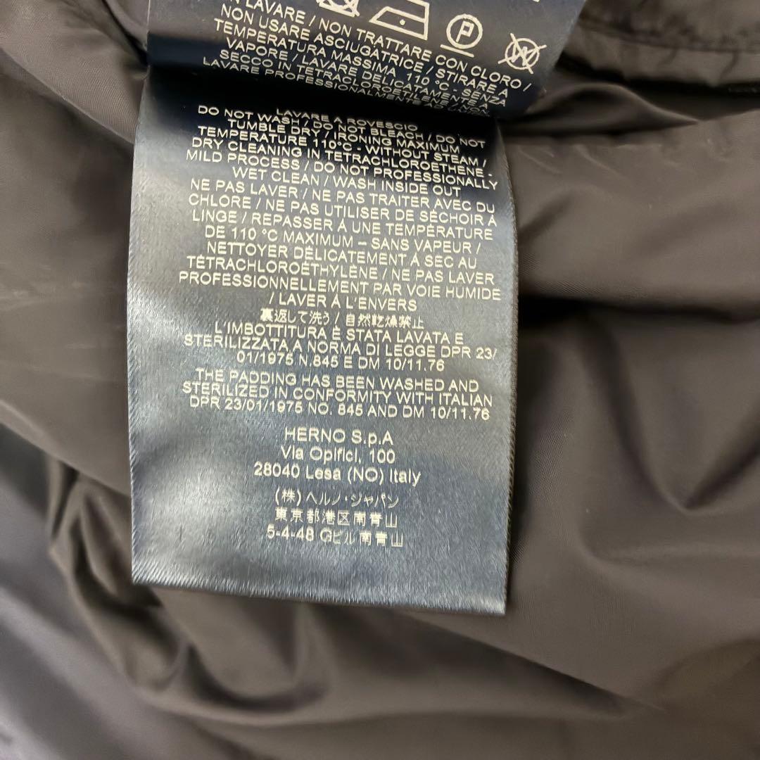 HERNO ネイビー ダウンジャケット　ブラック　ハイブリッド　ナイロン