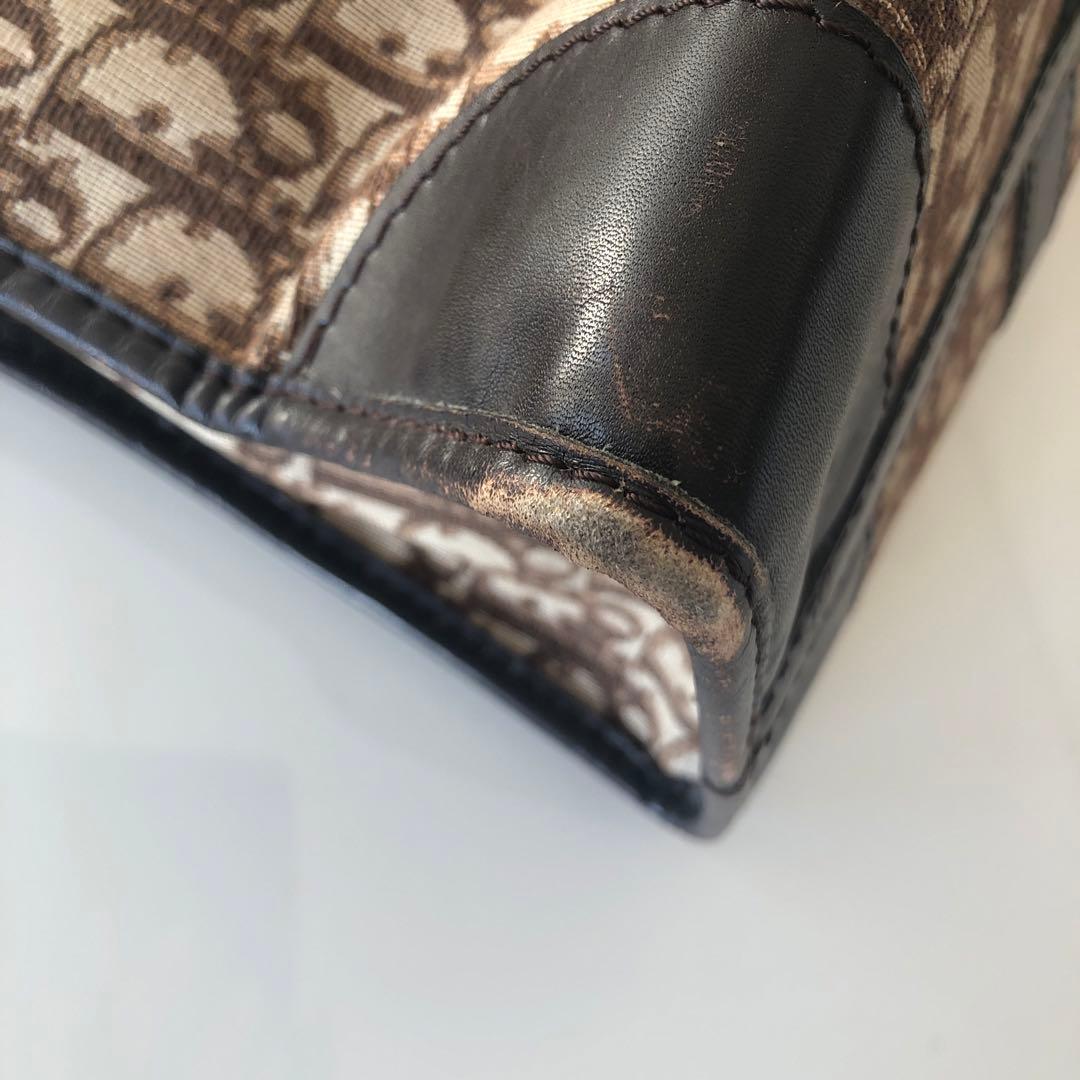 値下げします！Dior トートバッグ キャンバス レザー ブラウン