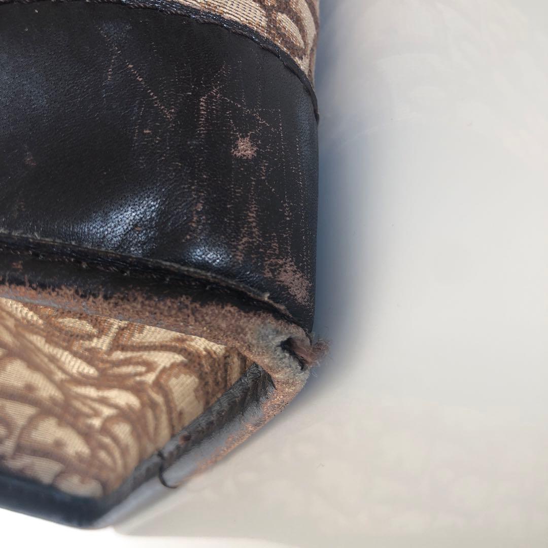 値下げします！Dior トートバッグ キャンバス レザー ブラウン