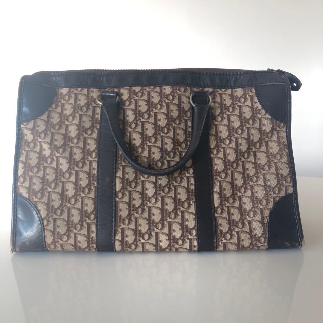 値下げします！Dior トートバッグ キャンバス レザー ブラウン