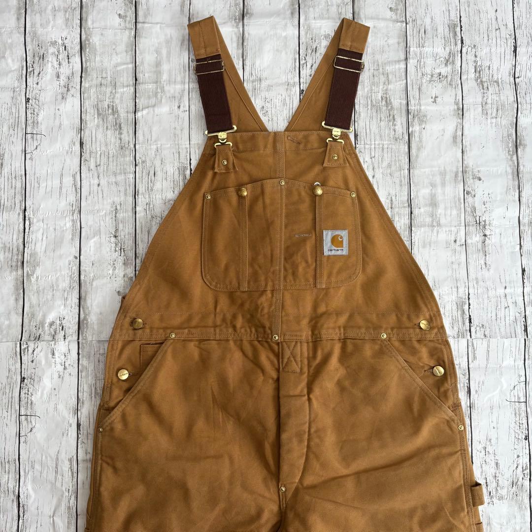 USA製 Carhartt カーハート ダック地 ダブルニー オーバーオール