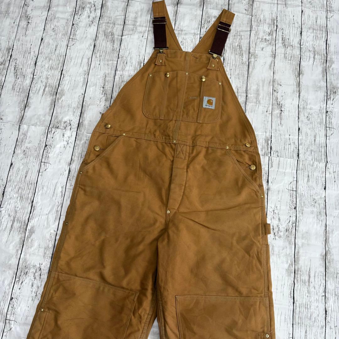 USA製 Carhartt カーハート ダック地 ダブルニー オーバーオール