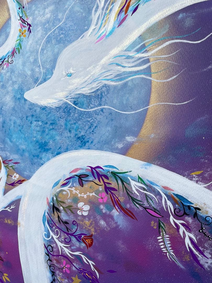 ありりん0703☆ 龍神 アート(額縁なし) 開運絵画 龍ノツカイ