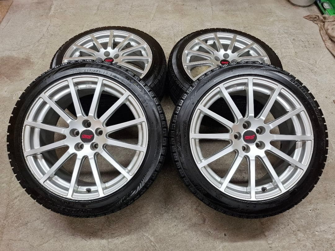 スバル レガシィ STI ts 18インチ 8.0J 純正 ホイールタイヤ