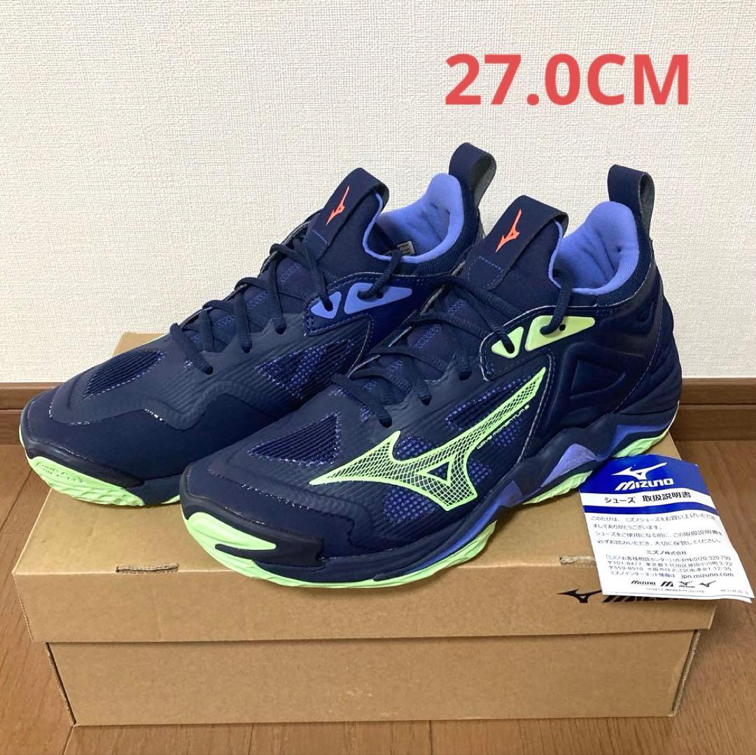 ミズノバレーボールシューズ ウエーブモーメンタム3 27.0 cm 2.5E