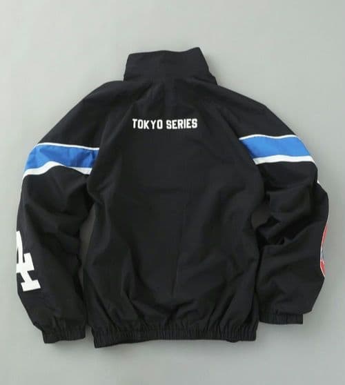 MOMO着用 配色ナイロンジャケット MLB東京シリーズ