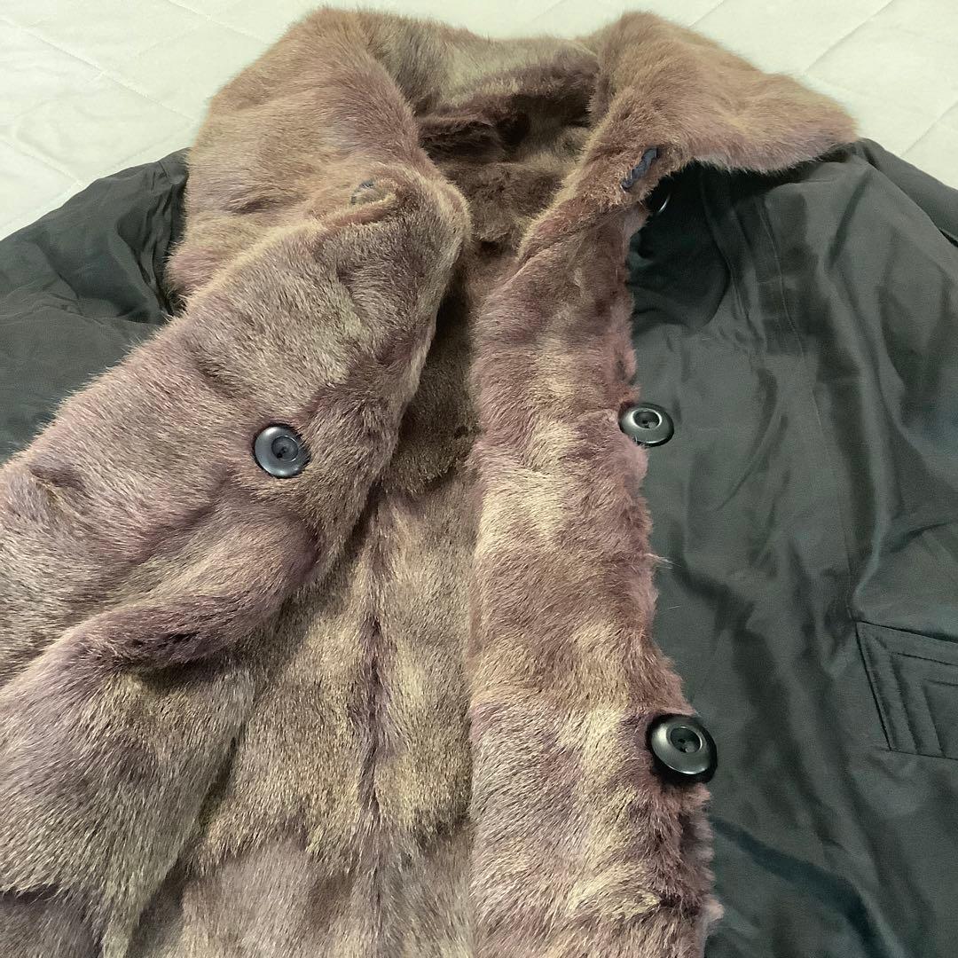 エンバ⭐︎リバーシブル　毛皮コート⭐︎シルク　リス⭐︎美品♪