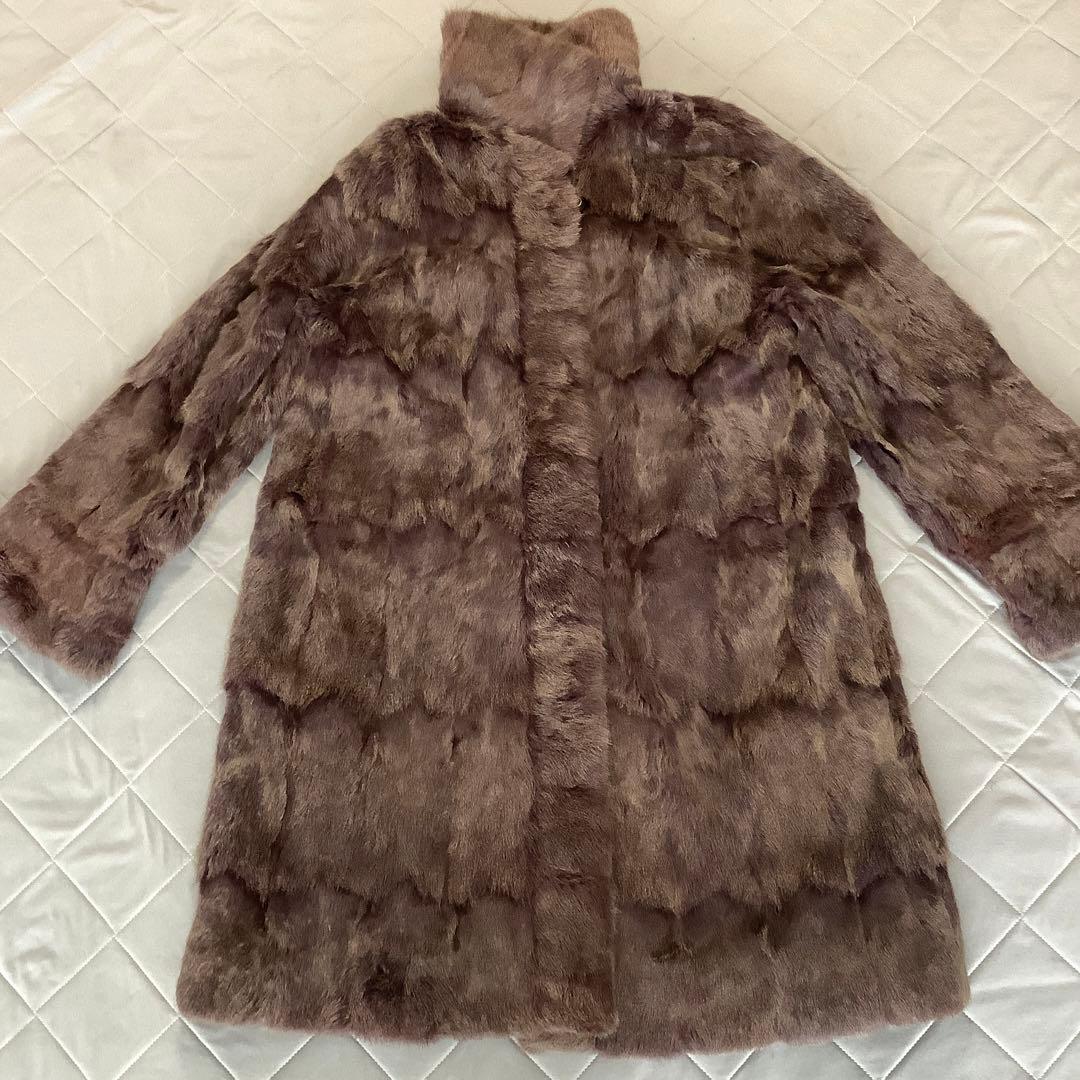 エンバ⭐︎リバーシブル　毛皮コート⭐︎シルク　リス⭐︎美品♪