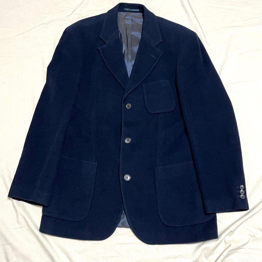 【美品XL】ヒューゴボス テーラードジャケット　大きいサイズ　アウター　美品　紺