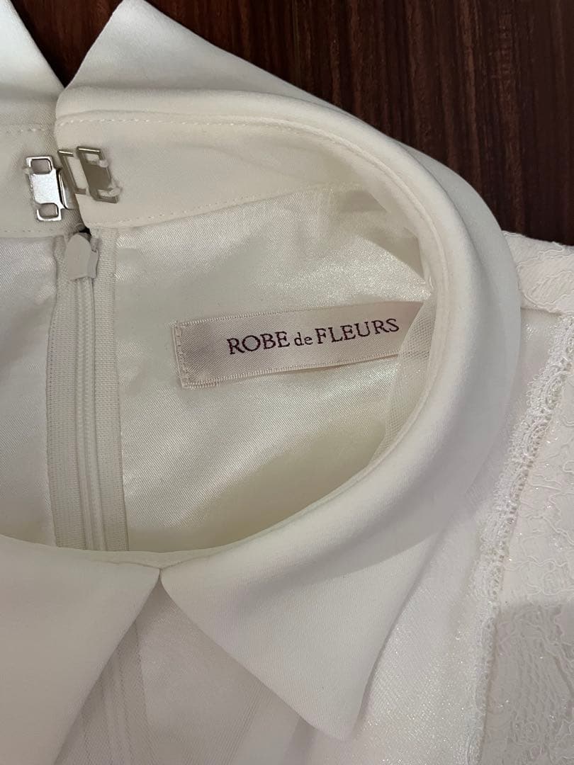 ROBE de FLEURS ホワイトドレス M