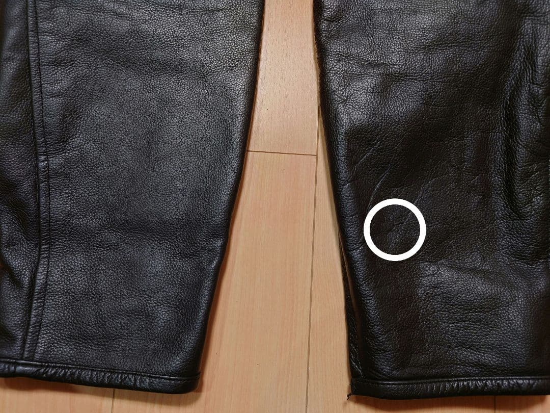 【メンテ済 34】Clooney P04 美品 本革レザーパンツ　プロテクター付