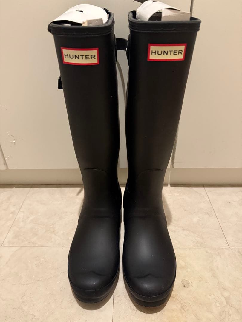 【美品】HUNTER ブラック 長靴 オリジナルボックス付き