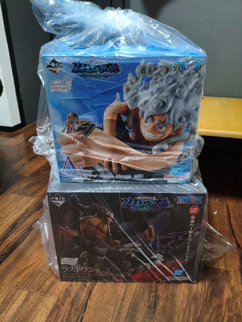 一番くじワンピース未来島エッグヘッドラストワン賞＆A賞セットルフィバーソロミュー