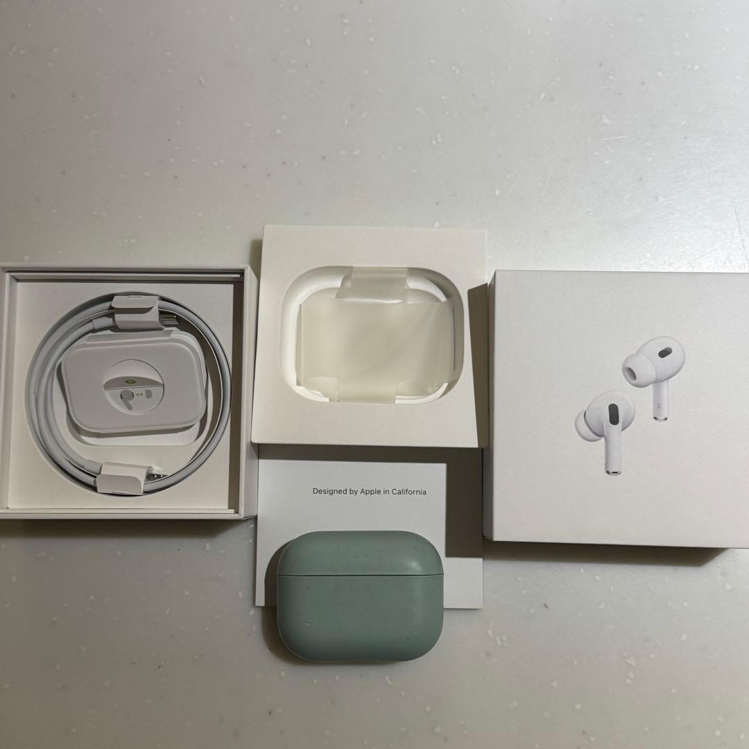 AirPods Pro 本体 第一世代 箱ケーブルイヤーピース付き　カバーケース