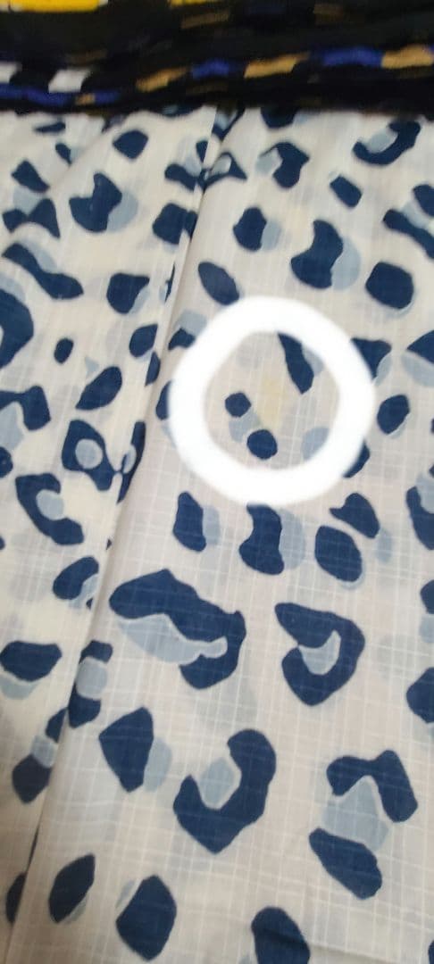 パメオポーズ　青レオパード浴衣　綿　万博やイベントや推し活にも！