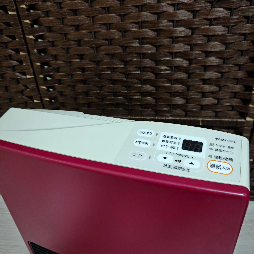 【美品】リンナイ RC-M2401E ガスファンヒーター 都市ガス用 レッド