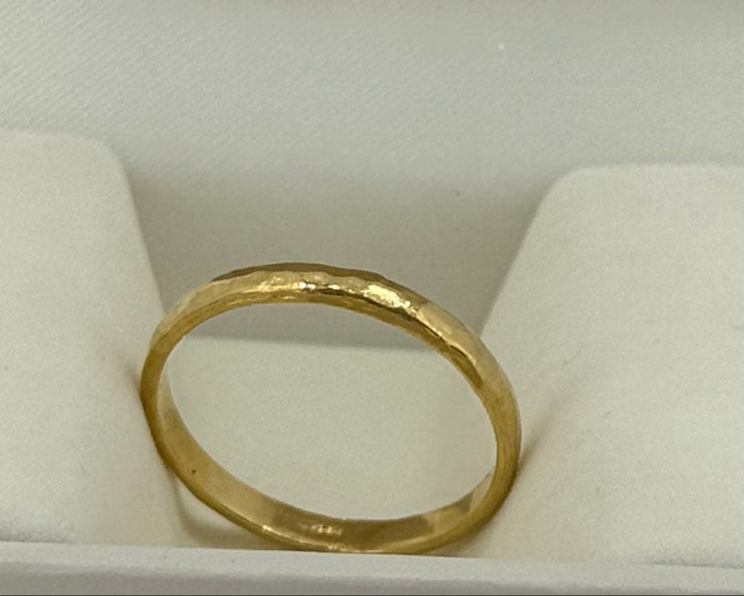 k24純金指輪　手作りリング
