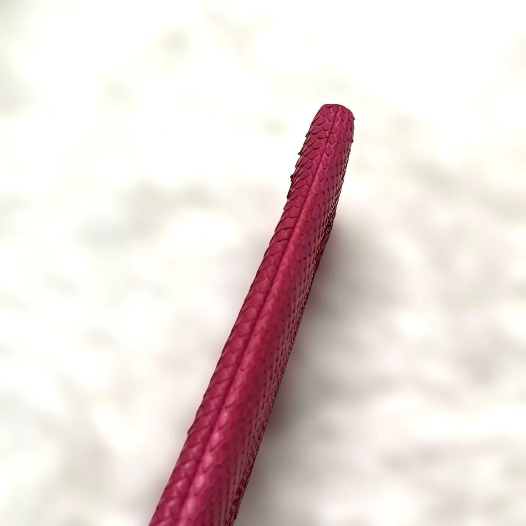 極美品 ATAO アタオ　リモパイソン　L字ファスナー　長財布 ピンク 金具ロゴ