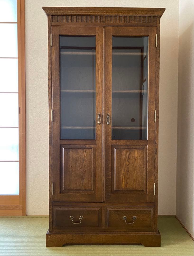 葉山ガーデン　書棚　キャビネット　葉山家具　クラシック