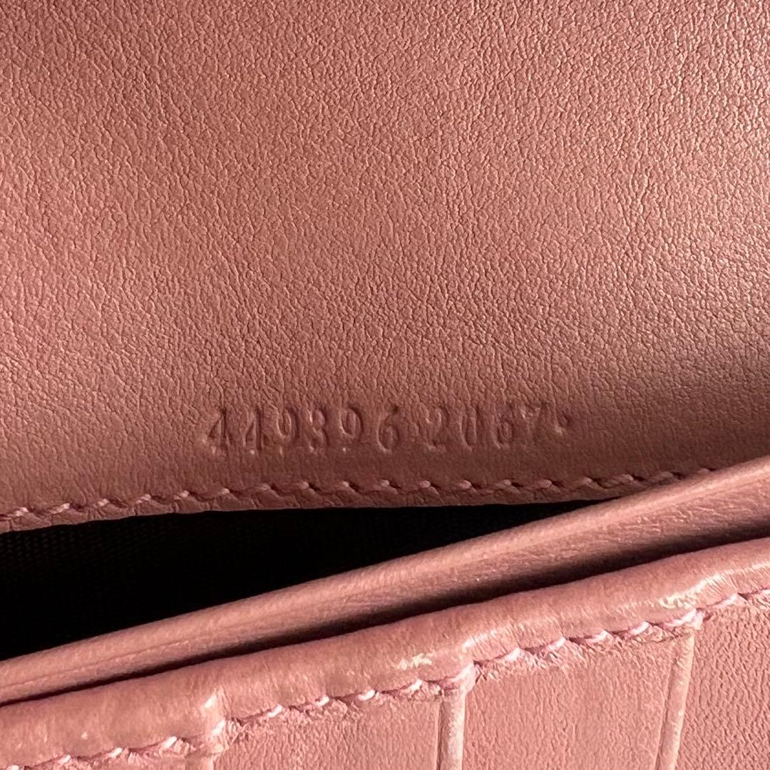 11 極上美品 GUCCI グッチ マイクロシマ 2つ折り 長財布