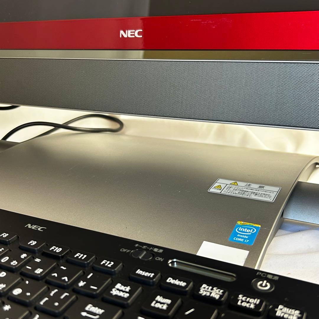 【専用】NEC デスクトップPC VALUESTAR VN770 レッド モニタ
