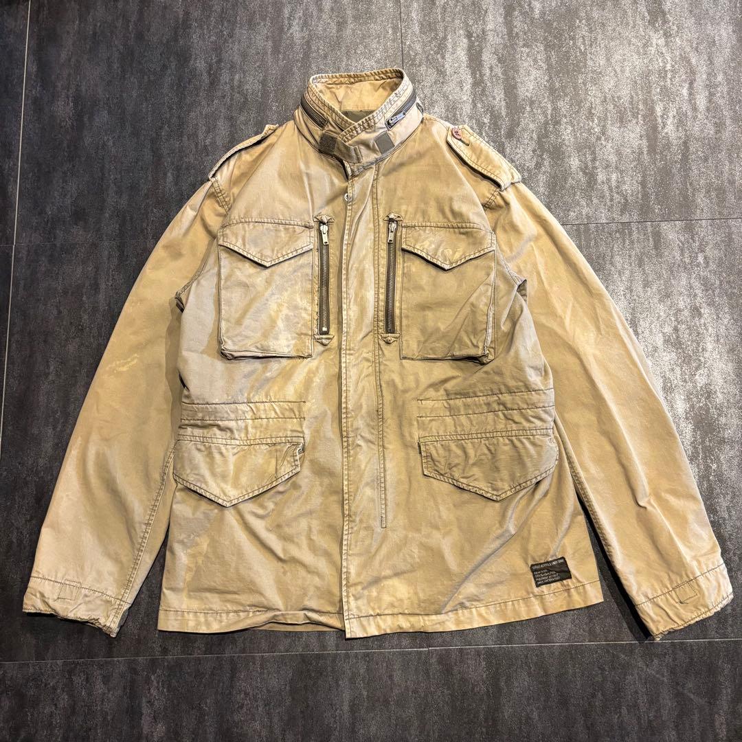 ジャケット・アウター 00s old Stussy M-65 field jacket beige L