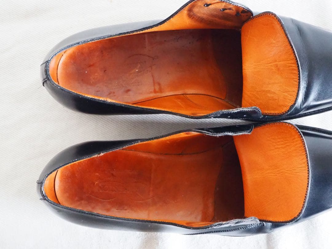 靴 J.M Weston 553 Black Derby Shoes