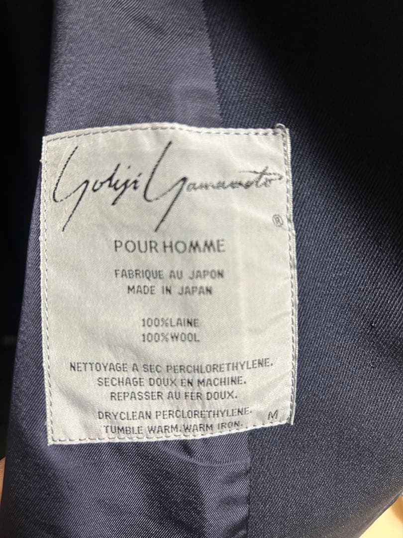 90s yohji yamamoto テーラードジャケット　ウールギャバ