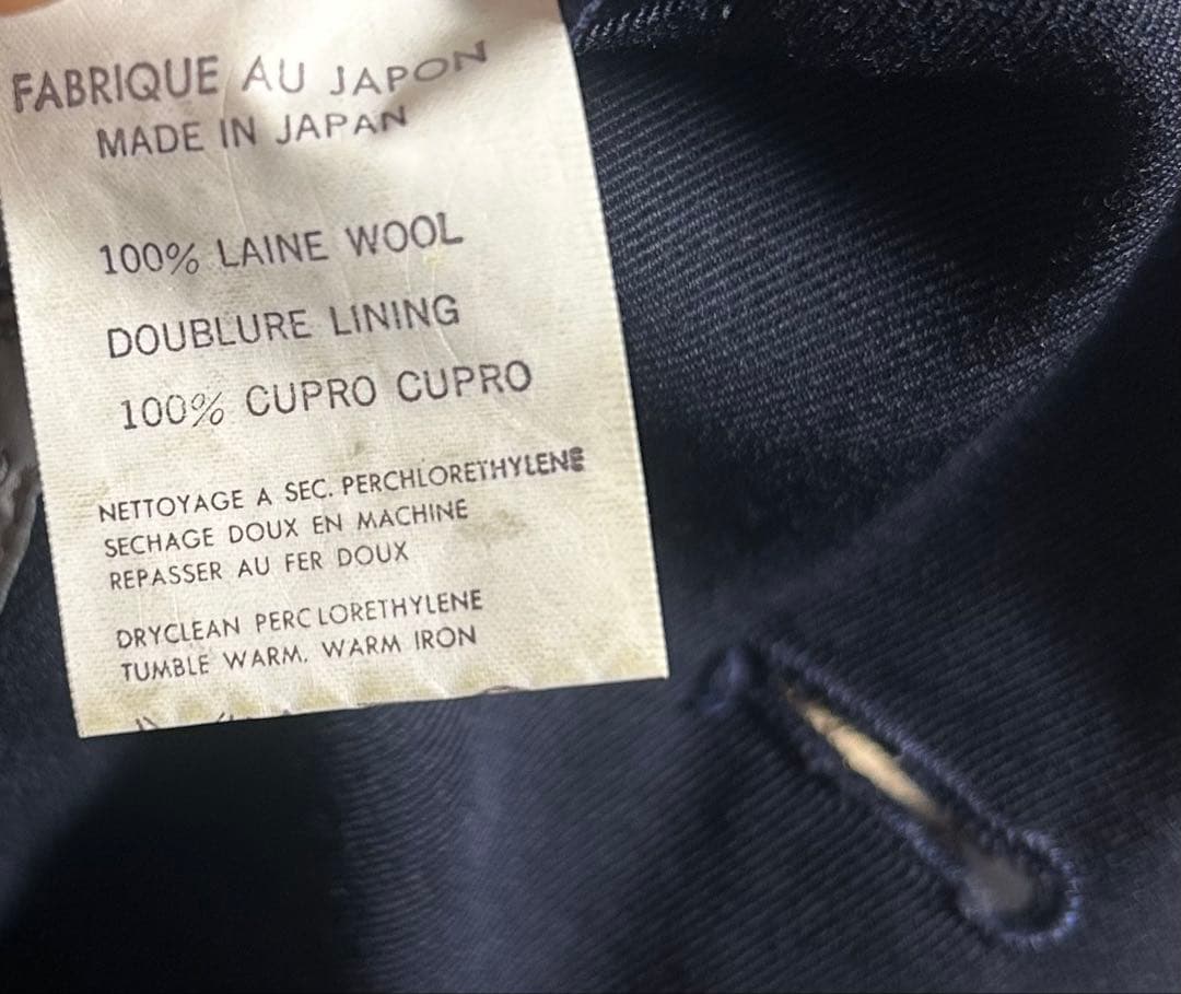 90s yohji yamamoto テーラードジャケット　ウールギャバ