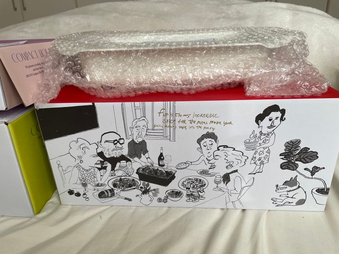 新品未使用　［鍋付き］BRUNO コンパクトホットプレート ホワイト