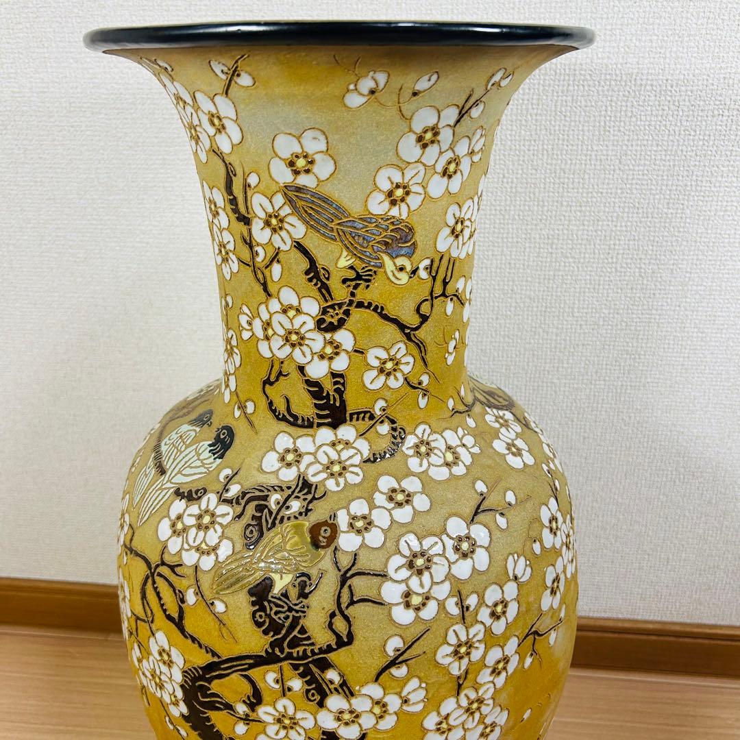 【希少】　九谷焼？　大型壺　花瓶　ヴィンテージ