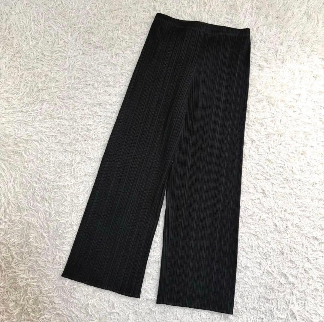 PLEATS PLEASE パンツ 黒 ブラック 3