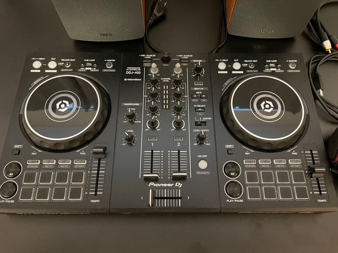 djセット ddj400, ヘッドホン, スピーカー