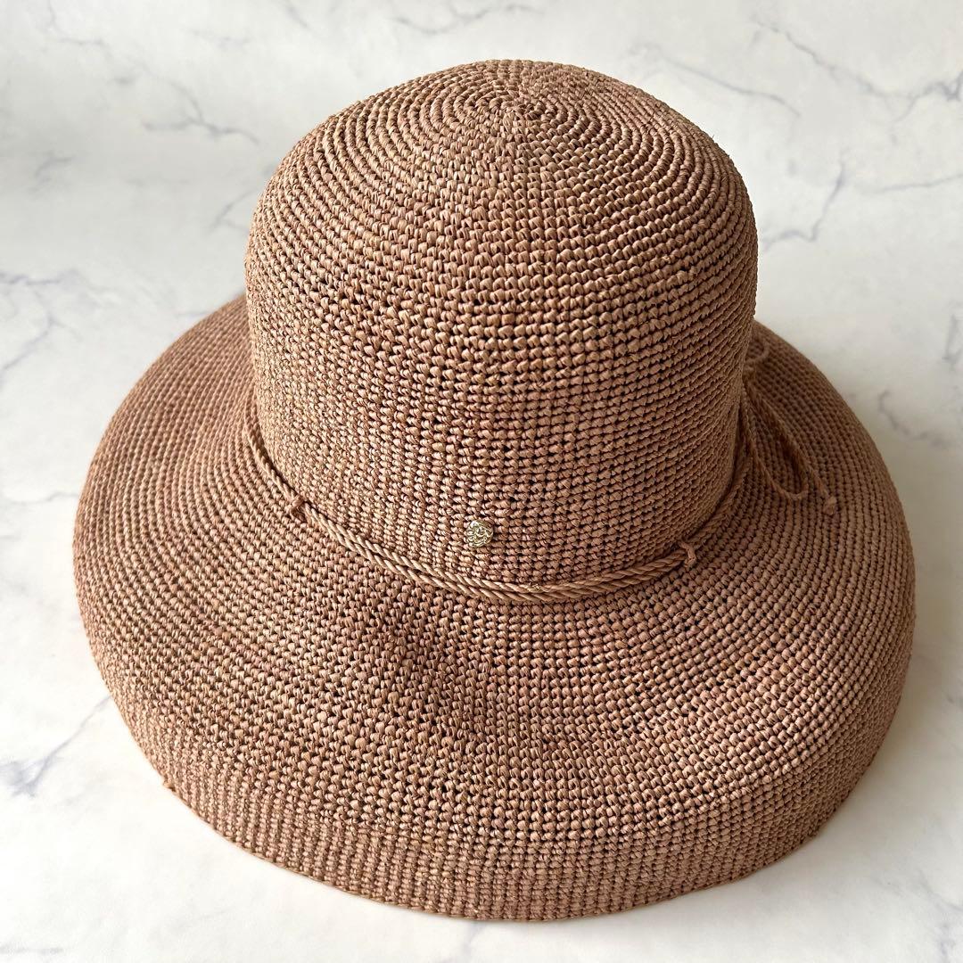 【極美品】ヘレンカミンスキー プロヴァンス12 麦わら帽子 ヌガー ラフィア