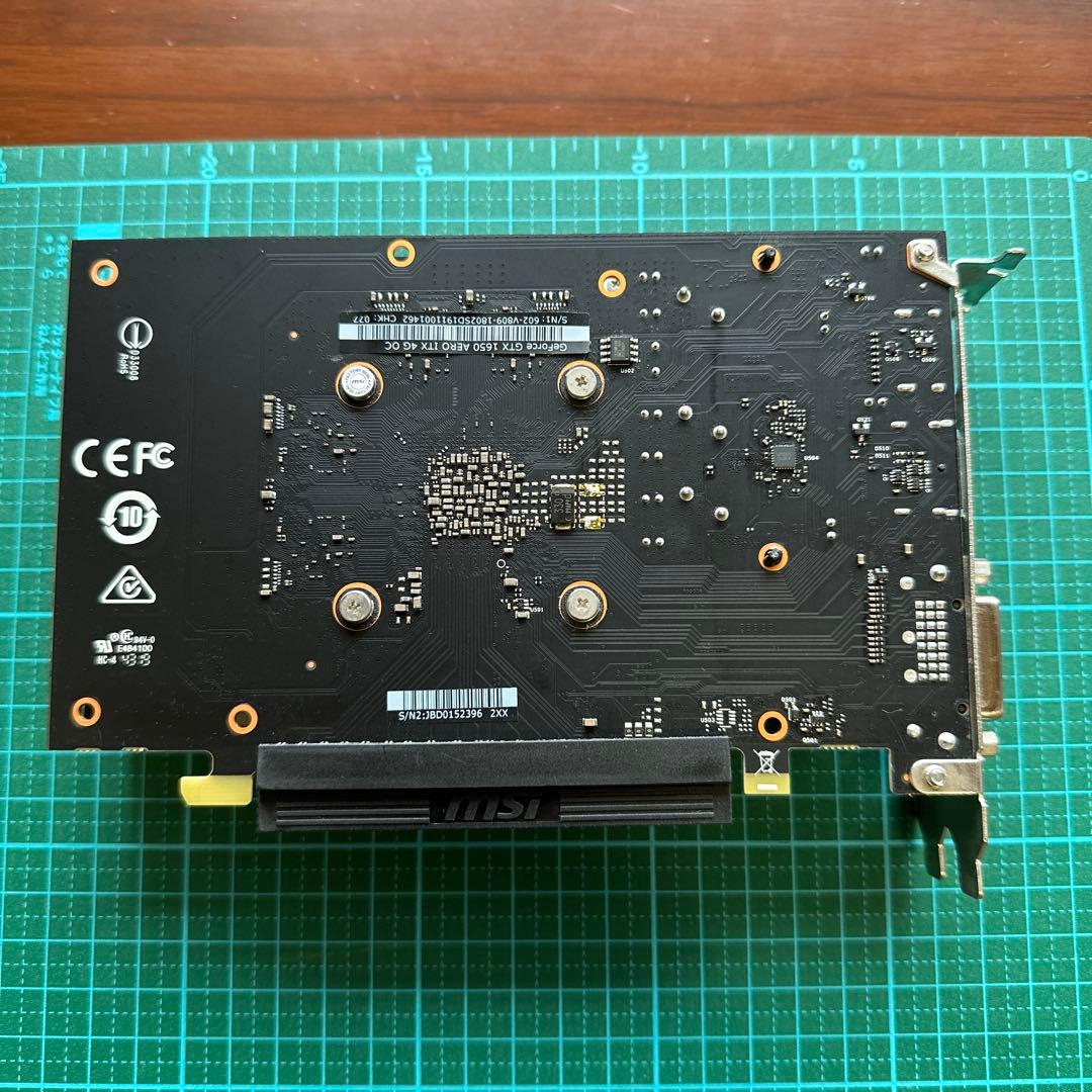 グラフィックボード・グラボ・ビデオカード MSI Geforce GTX 1650 AERO ITX 4G OC