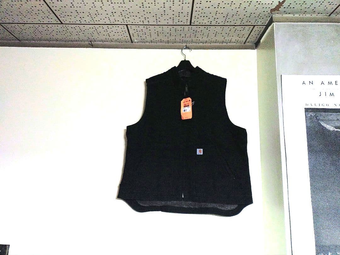 ✨今日だけ価格✨■Carhartt ダックベストブラック 【デッドストック】