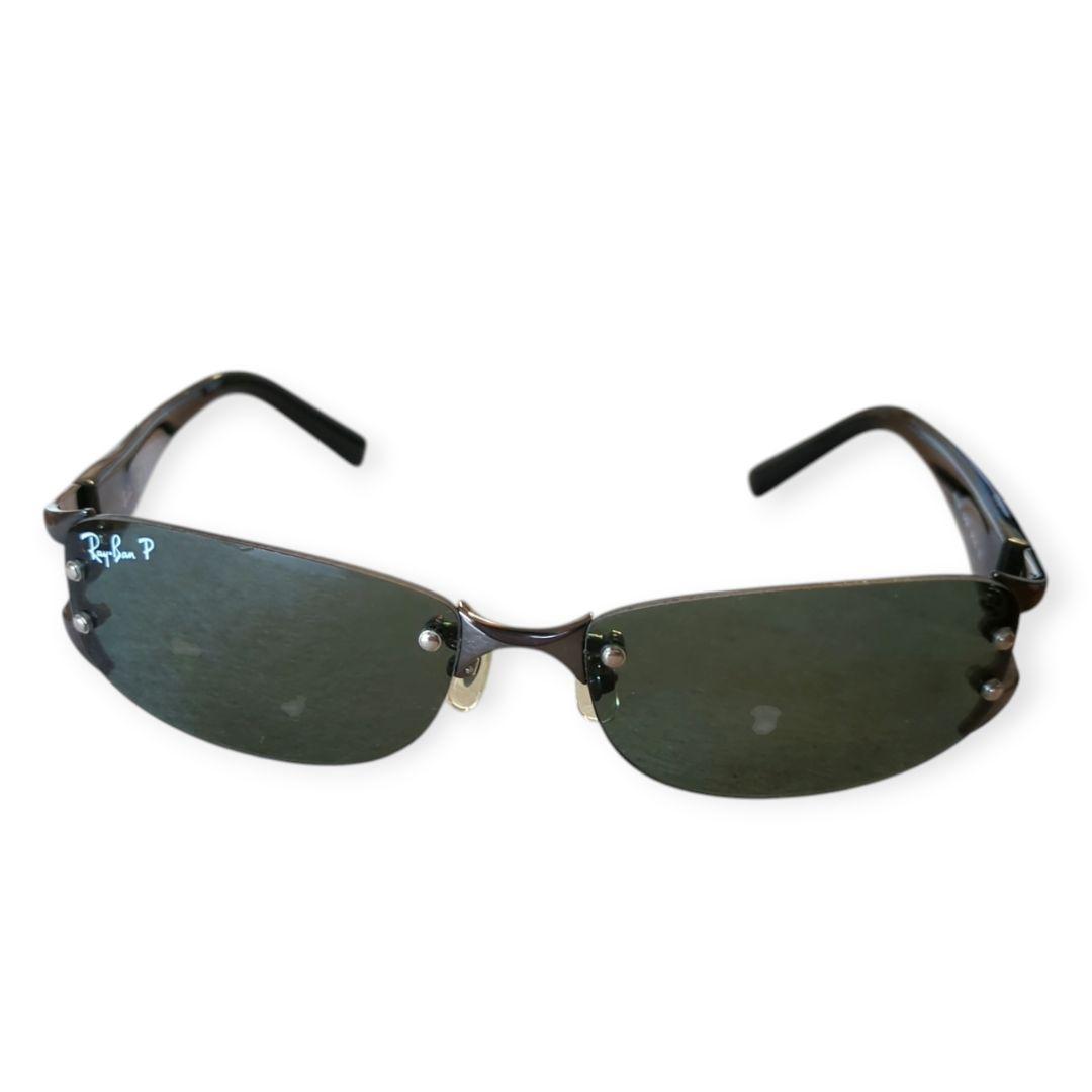 美品 Ray-Ban RB3397 偏光レンズ サングラス 黒 専用ケースあり