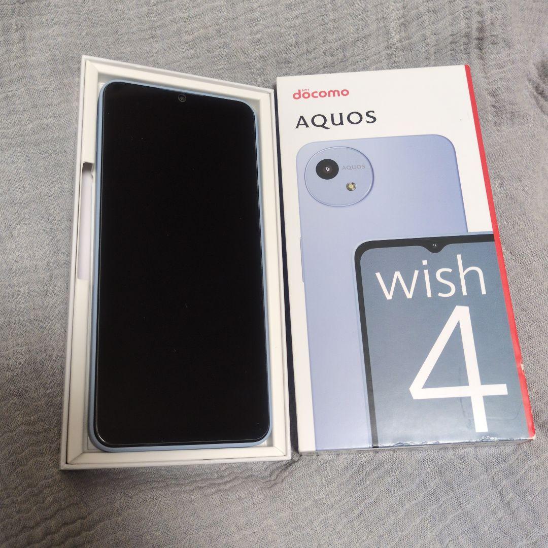 美品　 AQUOS wish 4 SH-52E 本体　ケース　ガラスフィルム