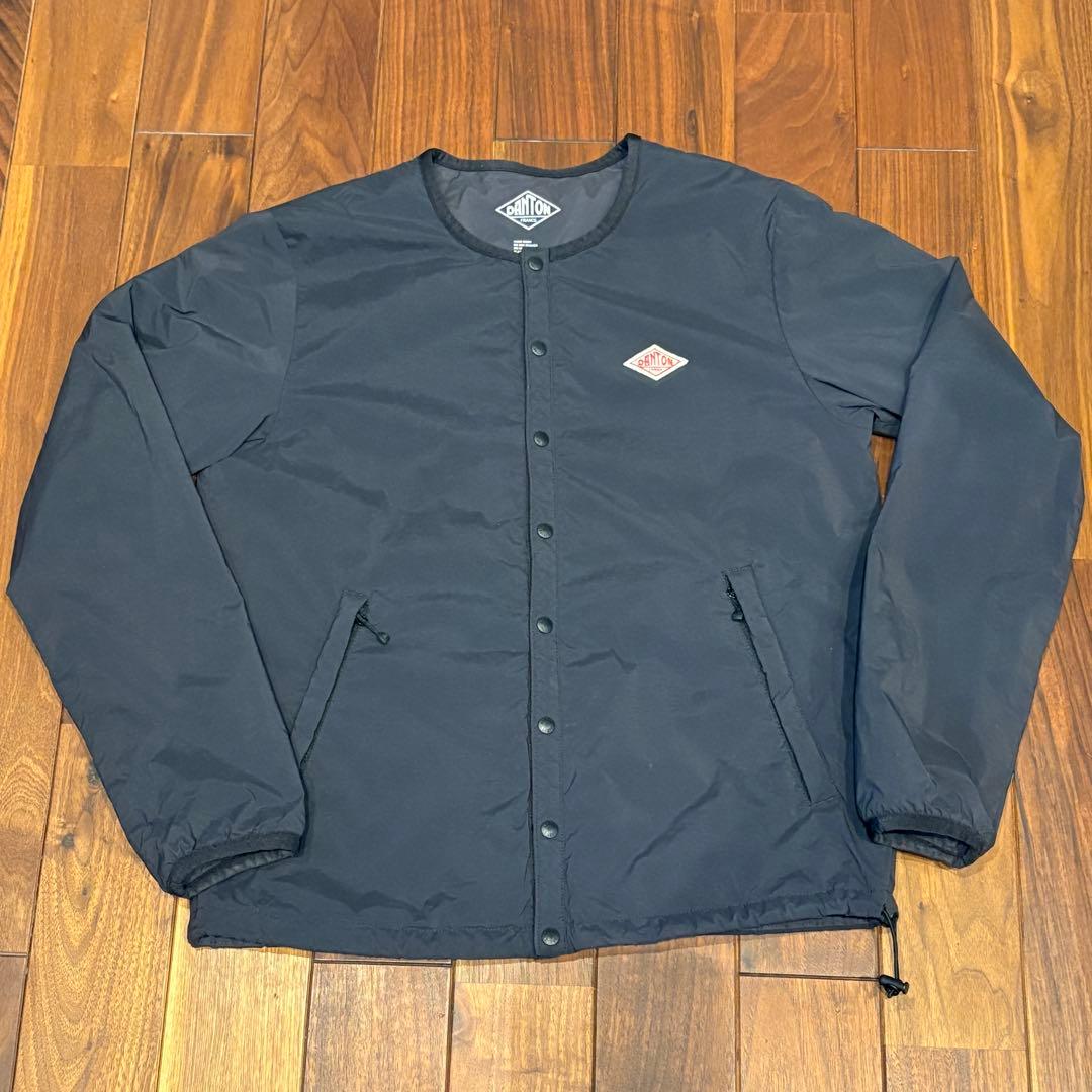 ダントン ナイロンジャケット ノーカラー danton インサレーション 36