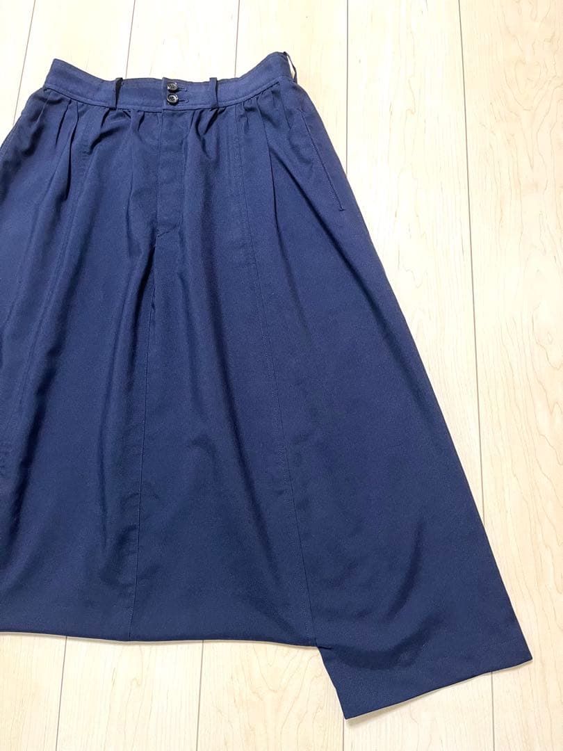 コムデギャルソンコムデギャルソン　サルエルパンツ　ネイビーSサイズ