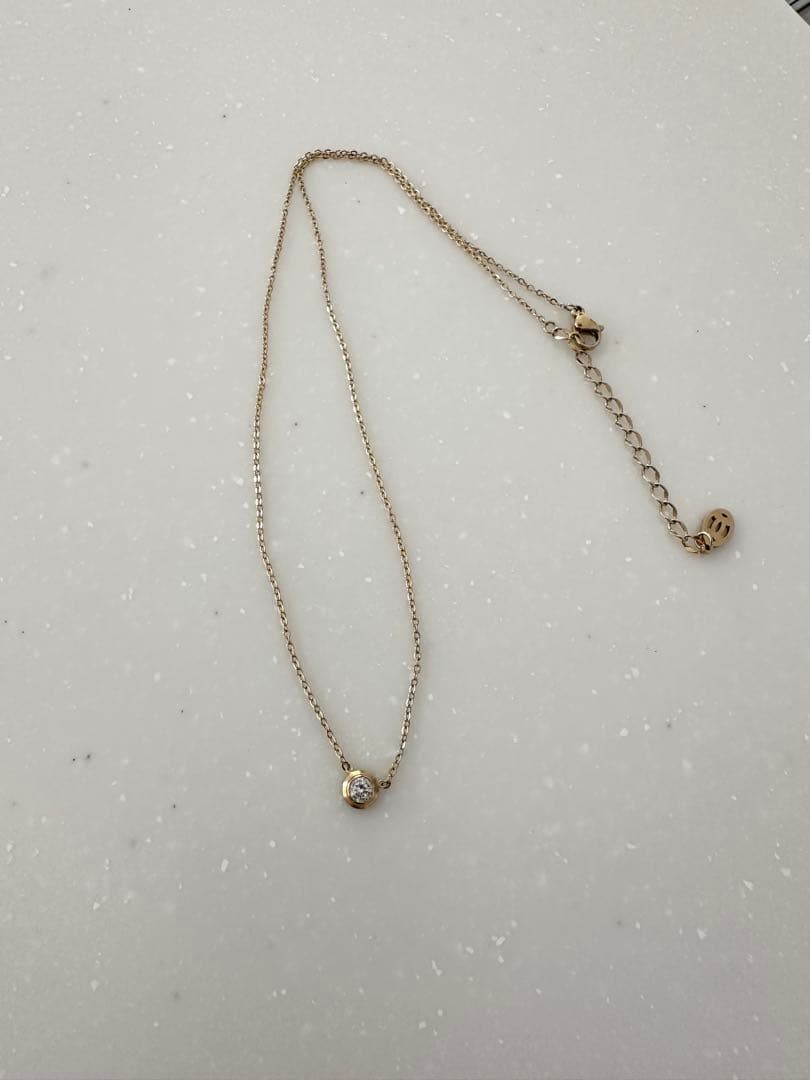 ハイリフトネックレス【ジルコニアゴールド】　エリカジア　リフトアップネックレス