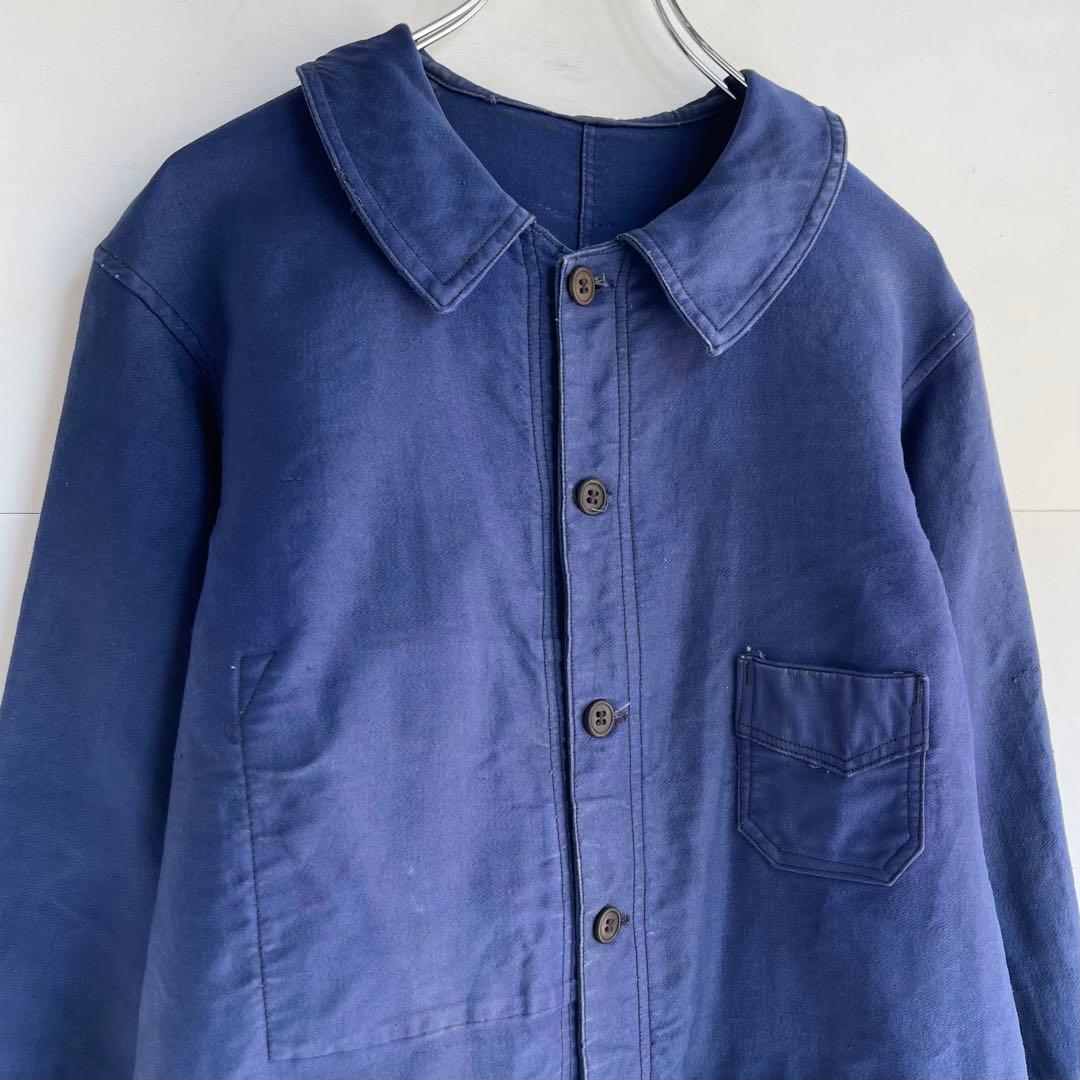 40s フレンチ モールスキンジャケット カバーオール ヴィンテージ ワーク