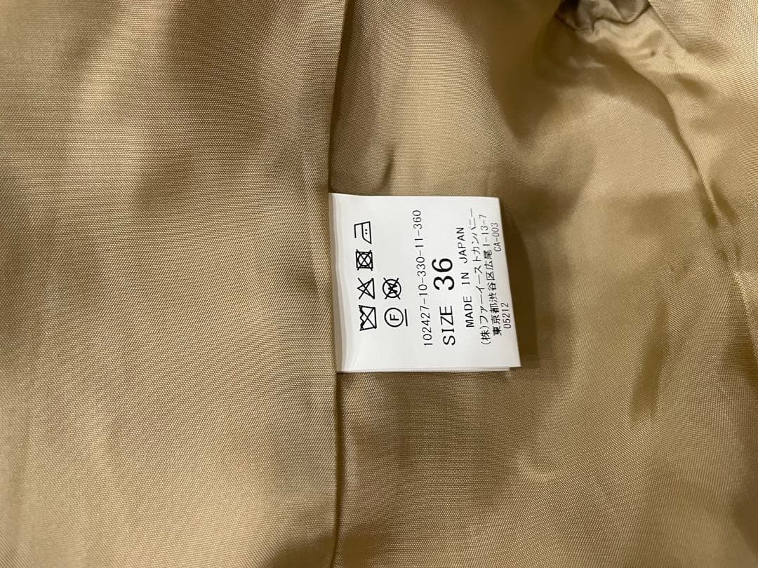 アナイ　ANAYI おしゃれなウールサテンダブル ジャケット新品　サイズ36