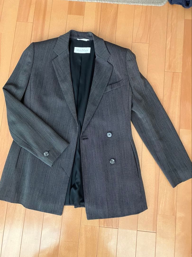 Max Mara テーラードジャケット ダークグレー