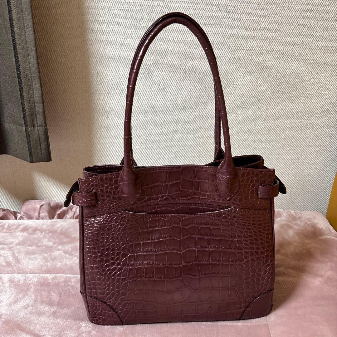 傳濱野クラッシーアーバントート　クロコ型押し　ミニ