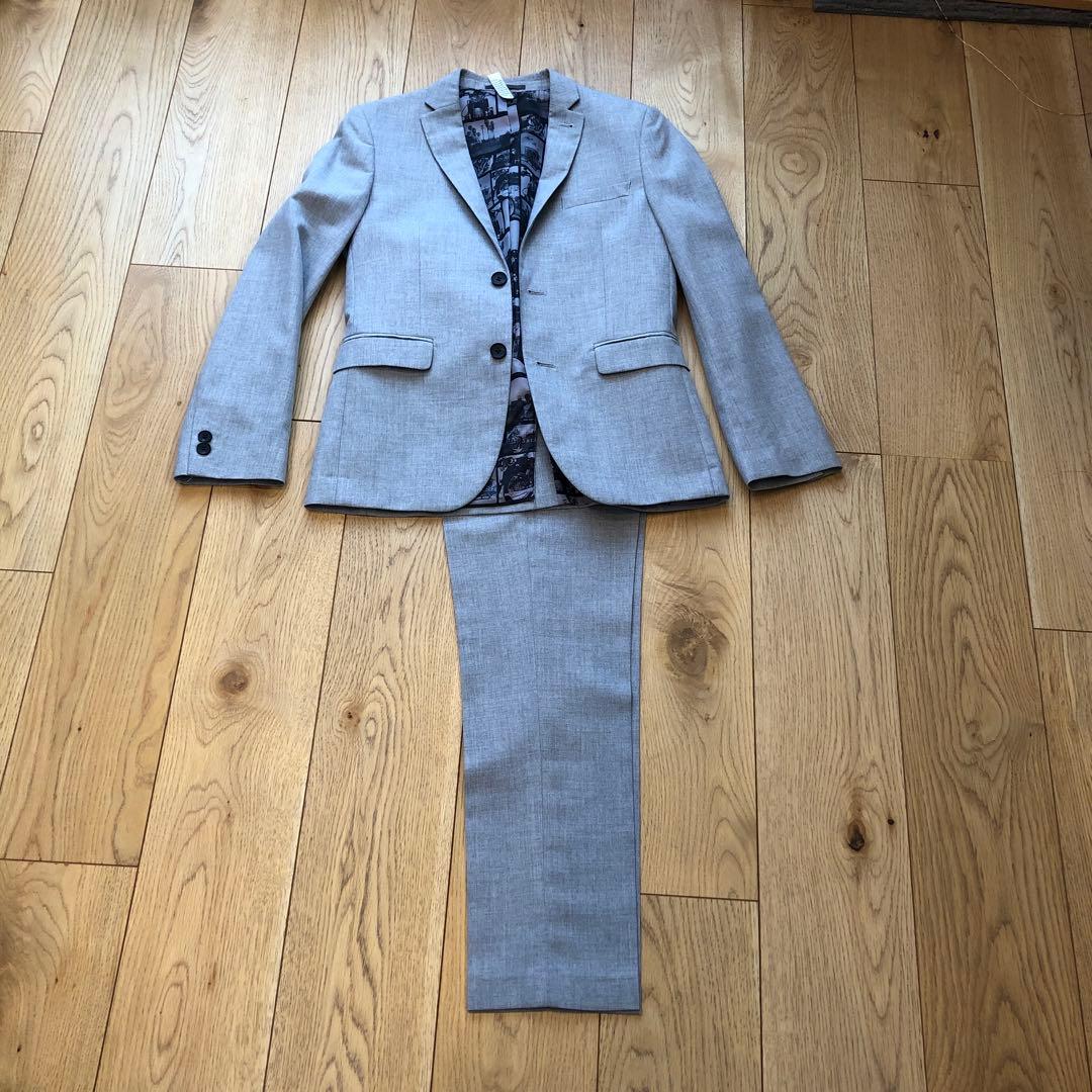 【お値下げ！】セレモニー用　ロンドン next グレー スーツ 12歳