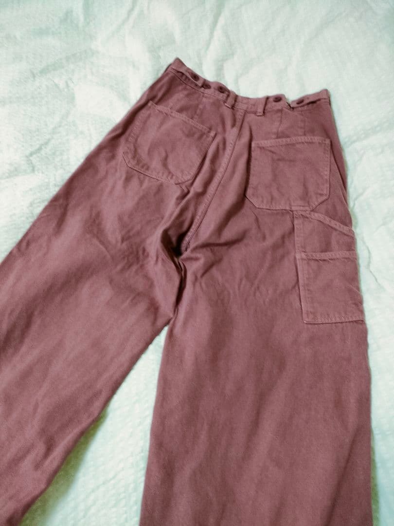 SHISHIKUI ペインターパンツダークピンクサイズ34