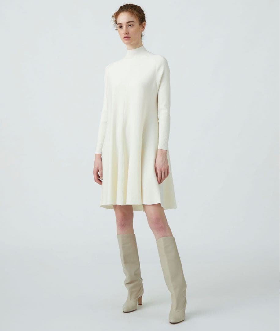 BALLSEY バウンスムース フレアワンピース　ネイビー36