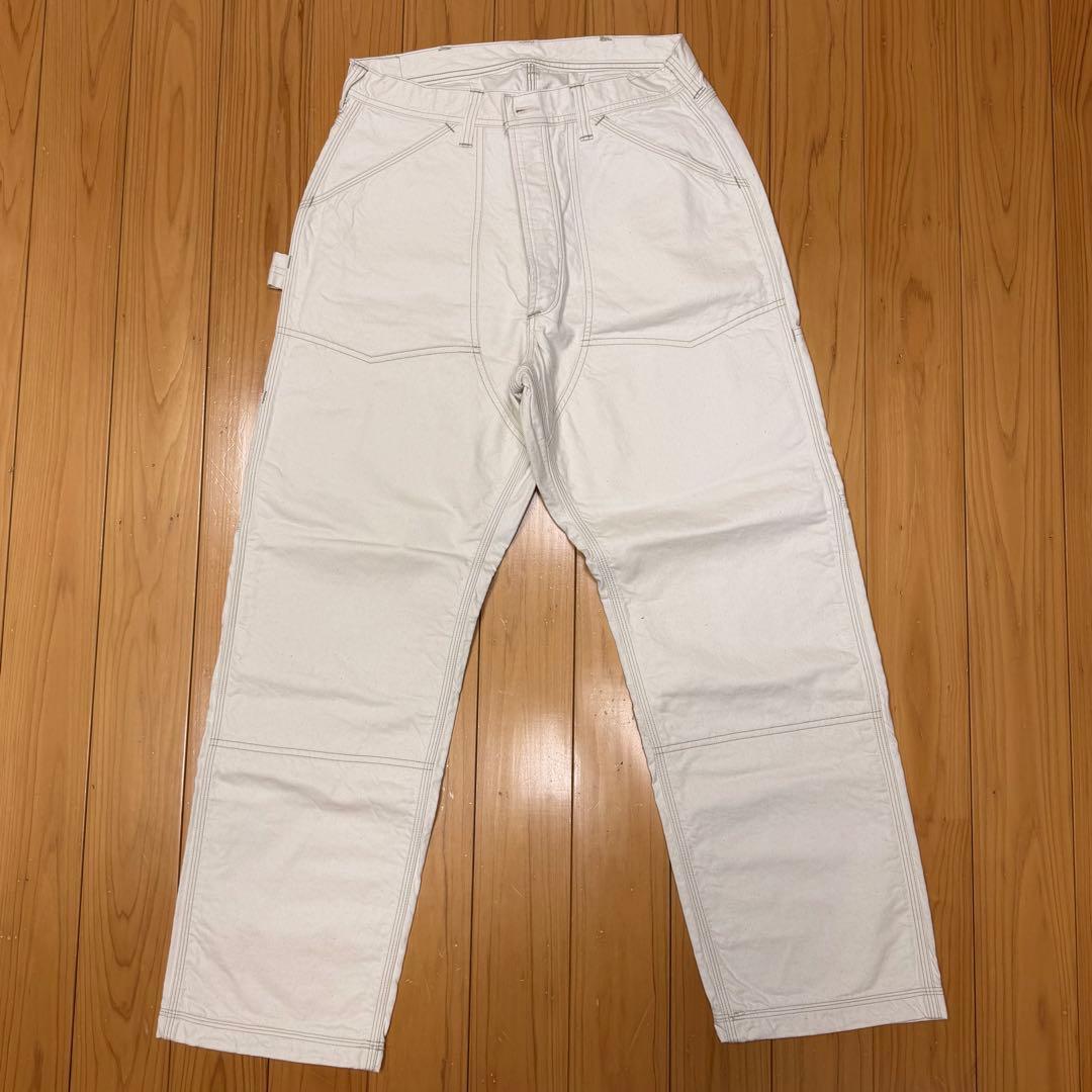 フリーホイラーズ ホワイト カーゴパンツ 複数ポケット　34インチ