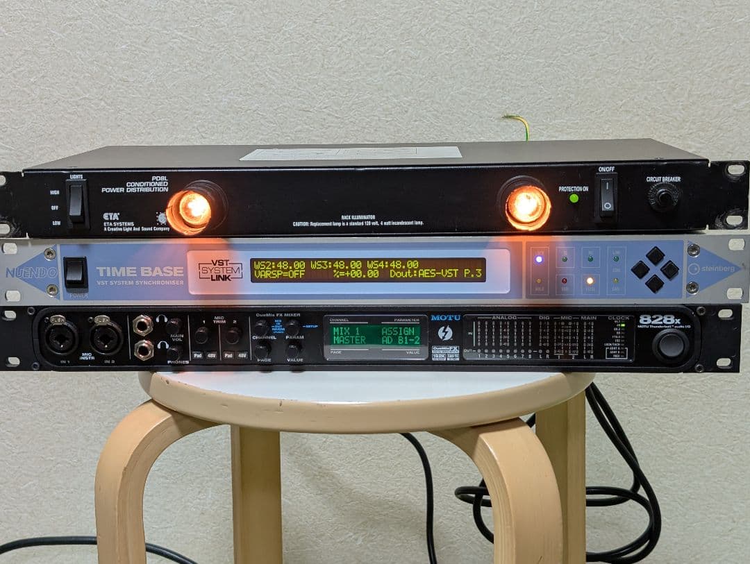 DTM・DAW MOTU 828x + steinberg TIME BASE + PD8L